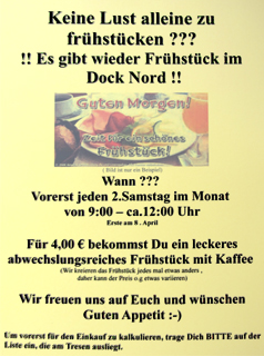 Dock Nord Frühstück